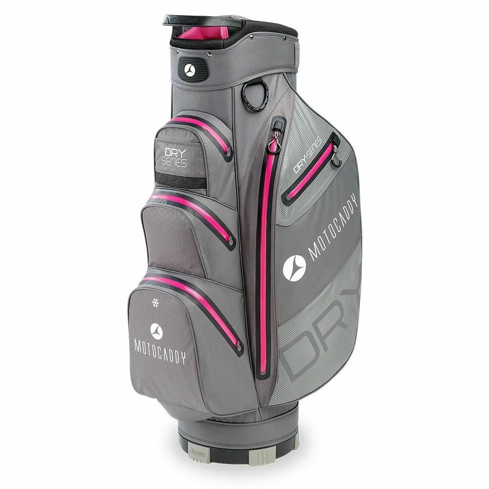 Motocaddy Dry Series Cart Bag - Charcoal/Fushia