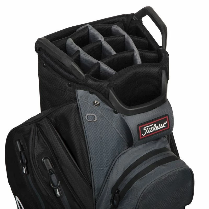 Titleist StaDry Cart 14 Golf Bag - Black/Charcoal - Image 3