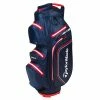 Taylormade Storm Dry Waterproof Cart Bag - Navy/Red