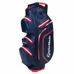 Taylormade Storm Dry Waterproof Cart Bag - Navy/Red