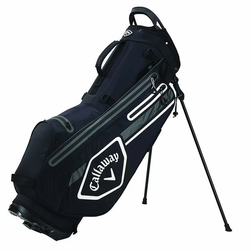 Callaway Chev Dry Stand Bag 2021 - Black/Charcoal/White - Image 2