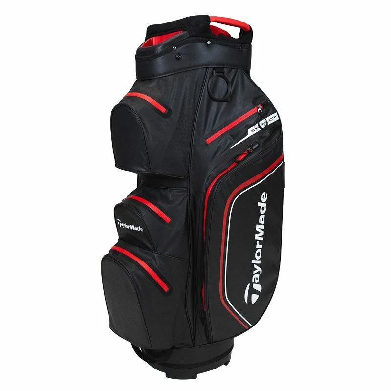 Taylormade Storm Dry Waterproof Cart Bag - Black/Red