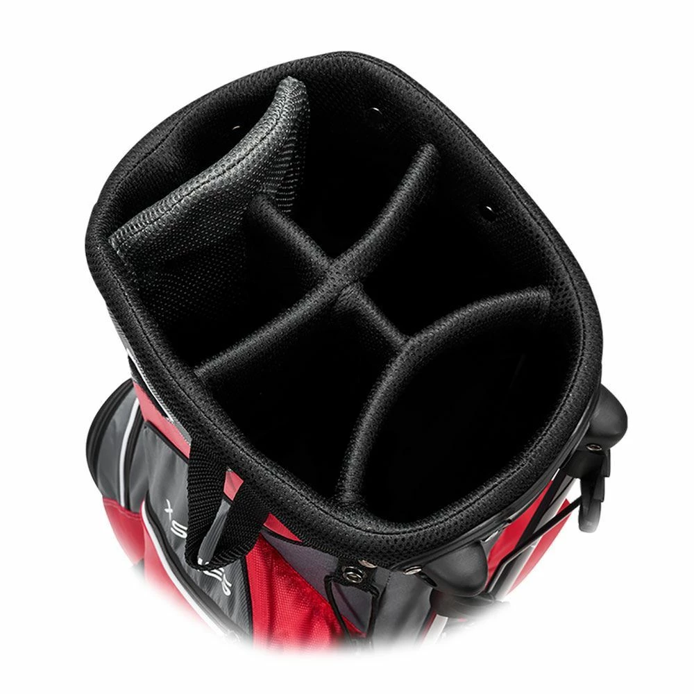 Callaway X Series Stand Bag - Red/Titanium/White - Image 3