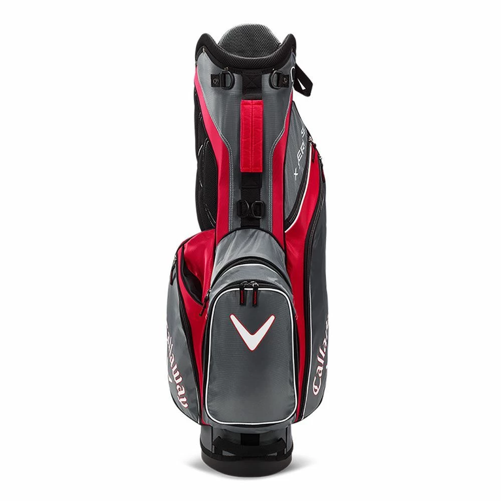 Callaway X Series Stand Bag - Red/Titanium/White - Image 4