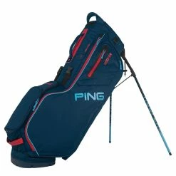 Ping Hoofer Stand Bag Navy/Blue/Red