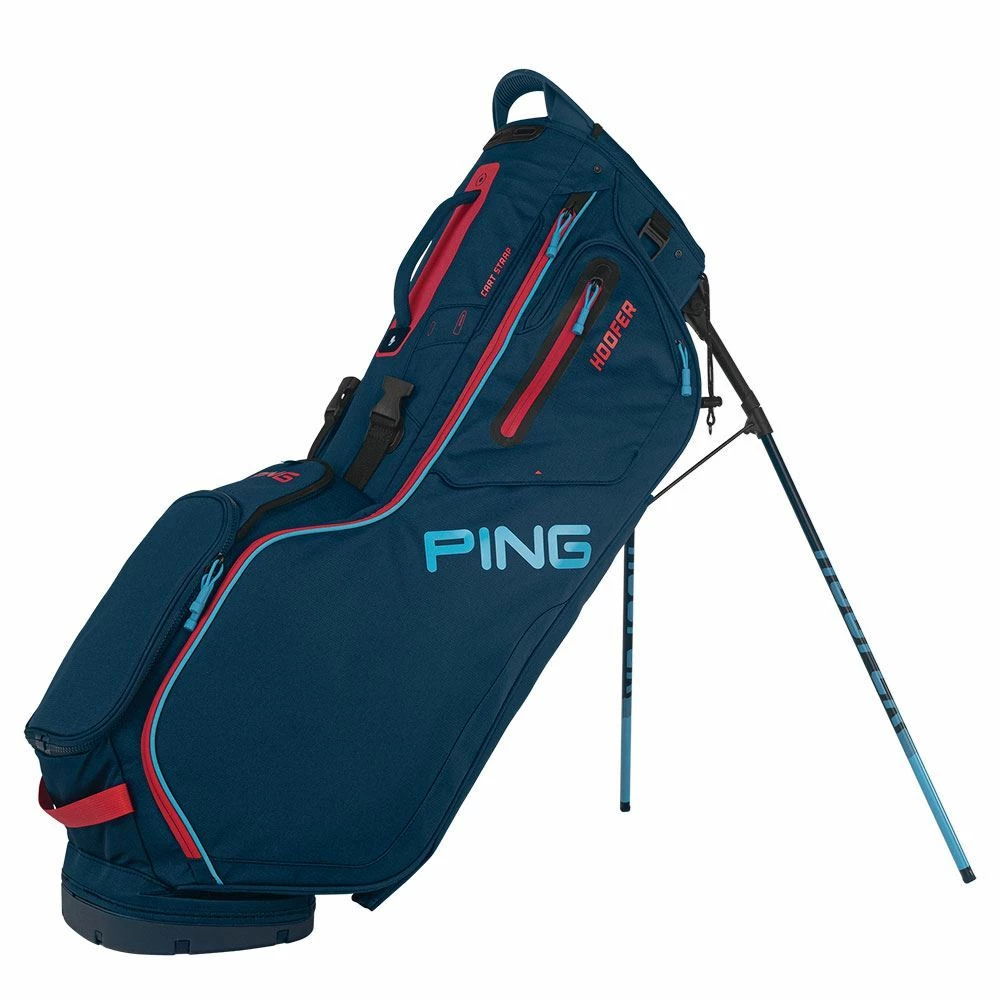 Ping Hoofer Stand Bag Navy/Blue/Red