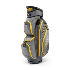 PowaKaddy DLX Lite Edition Cart Bag - Gun Metal/Yellow