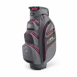 PowaKaddy Dri Tech Cart Bag - Gun Metal/Hot Pink