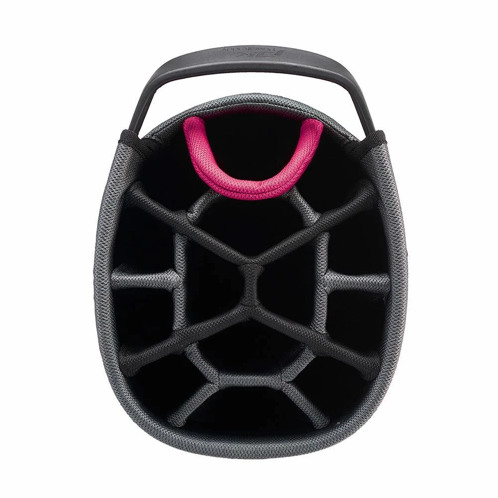 PowaKaddy Dri Tech Cart Bag - Gun Metal/Hot Pink - Image 3
