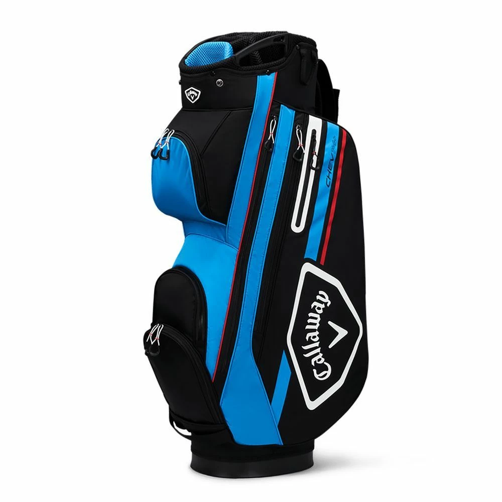 Callaway Chev 14+ Cart Bag Black Cyan