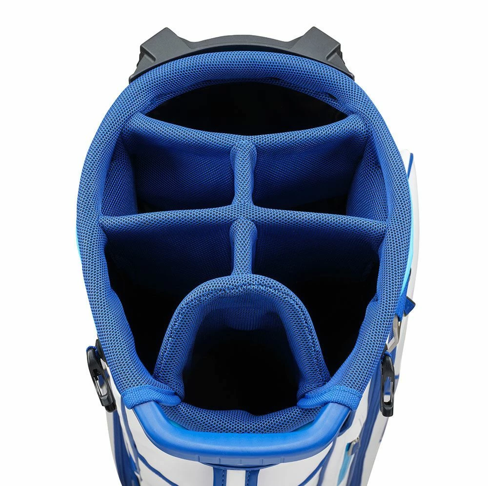 Mizuno Tour Stand Bag 22 White Blue - Image 5
