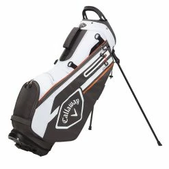 Callaway Chev Stand Bag - Charcoal/White/Orange