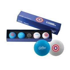Volvik Marvel Vivid 4 Pack Gift Set Golf Balls - Captain America Edition