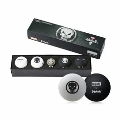 Volvik Marvel Vivid 4 Pack Gift Set Golf Balls - Punisher Edition