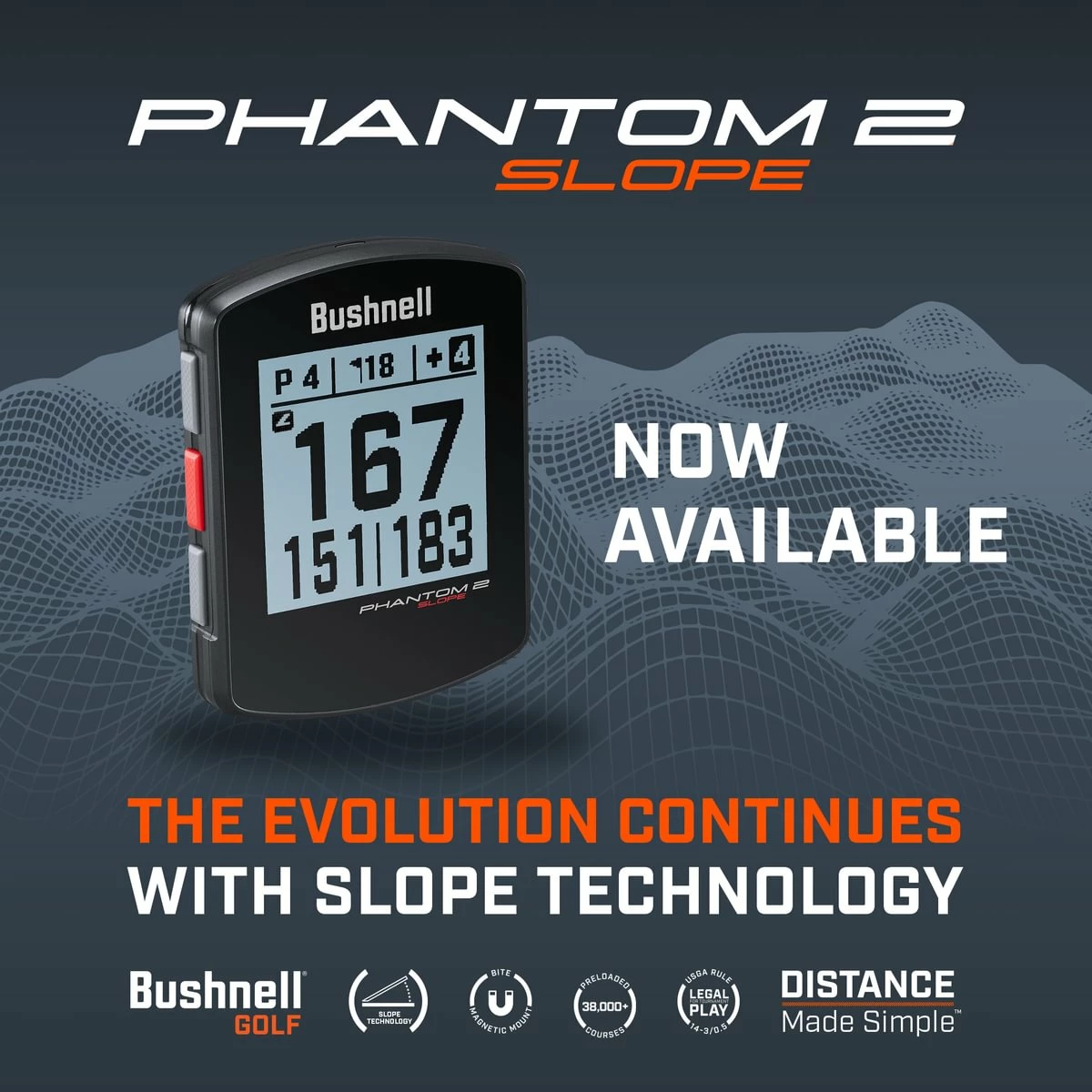 Bushnell Golf Phantom 2 Slope Handheld GPS Device - Image 5