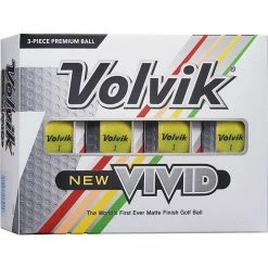 Volvik Vivid Golf Balls -Yellow